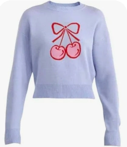 No Boundaries Blue Cherry Sweater - Size 2X