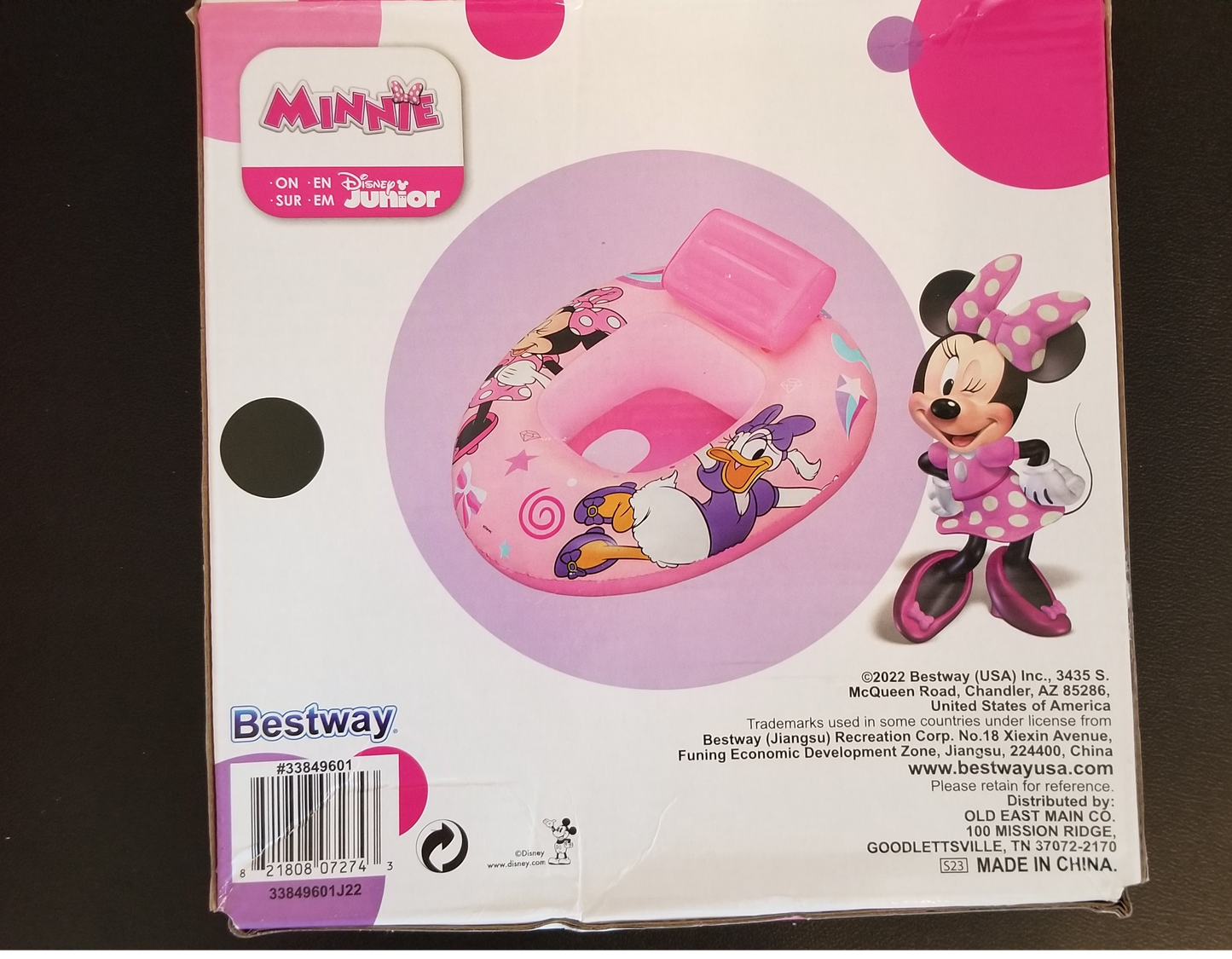 Bestway Disney Junior Minnie Baby Watercraft Ages 6 - 18 M