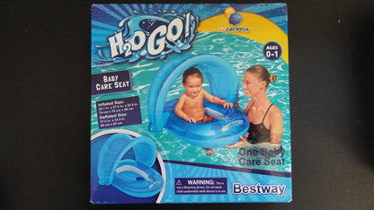 Bestway H2O Go Covered Baby Float - Blue - Ages 0-1