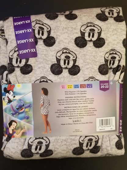 Disney 100 Ladies Mickey Mouse Pajama Set - Size XX-Large