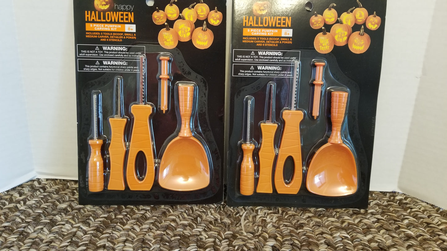 2 Pumpkin Carving Kits