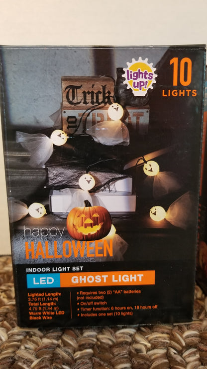 2 Pack Halloween Ghost Lights