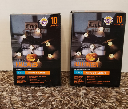 2 Pack Halloween Ghost Lights