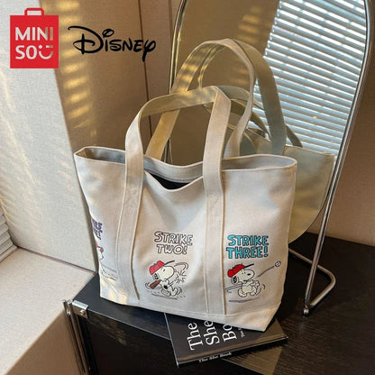 MINISO Disney Cute Snoopy Canvas Bag