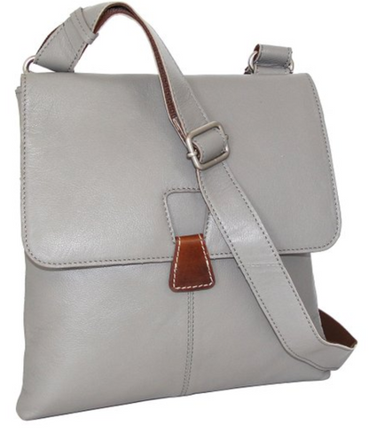 Nino Bossi Handbags Stone California Leather Crossbody Bag