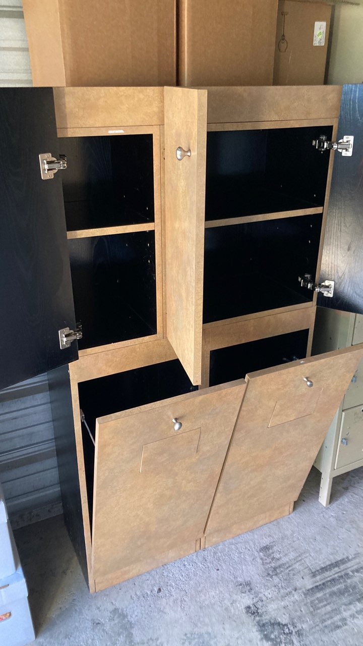 Storage Locker and Trash Cabinet