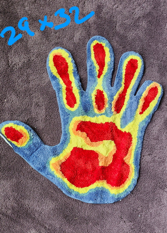 Thermal Handprint Tufted Rug