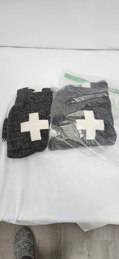 50x60 Reversible Plus Sign Throw Blanket