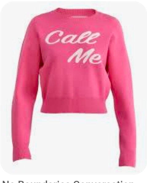 Ladies No Boundaries Conversation Sweater