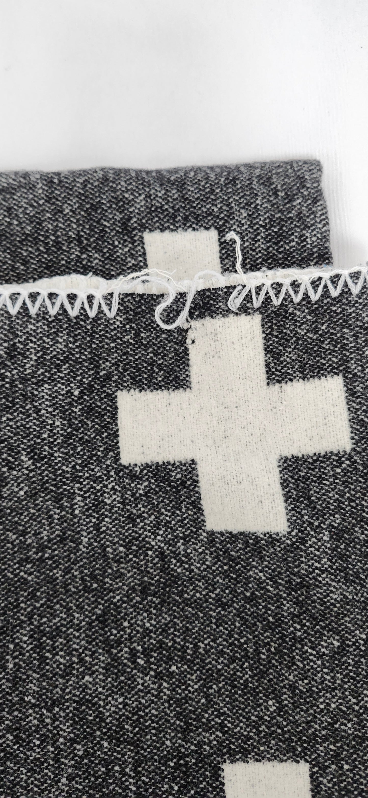 50x60 Reversible Plus Sign Throw Blanket