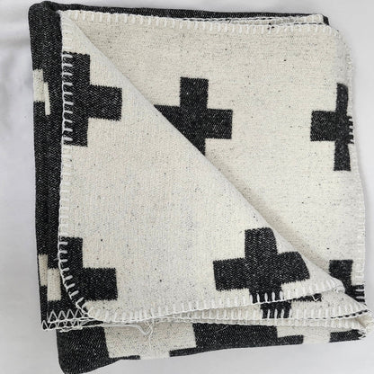 50x60 Reversible Plus Sign Throw Blanket